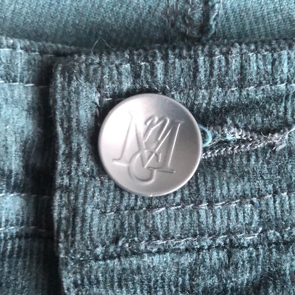 MANGO Basics Emerald Green Mid Rise Skinny Corduroy Pant Size 6 - Picture 9 of 10